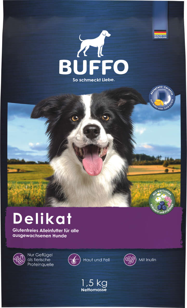 BUFFO Hunde-Trockenfutter Delikat